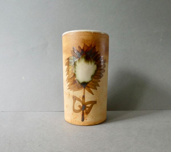 Vase rouleau poterie la Colombe, années 70