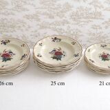 Sarreguemines Agreste model Pair of large serving dishes 33 cm Vi