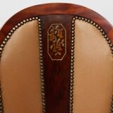 Set of 10 Art Deco chairs by De Coene, Belgium 1935