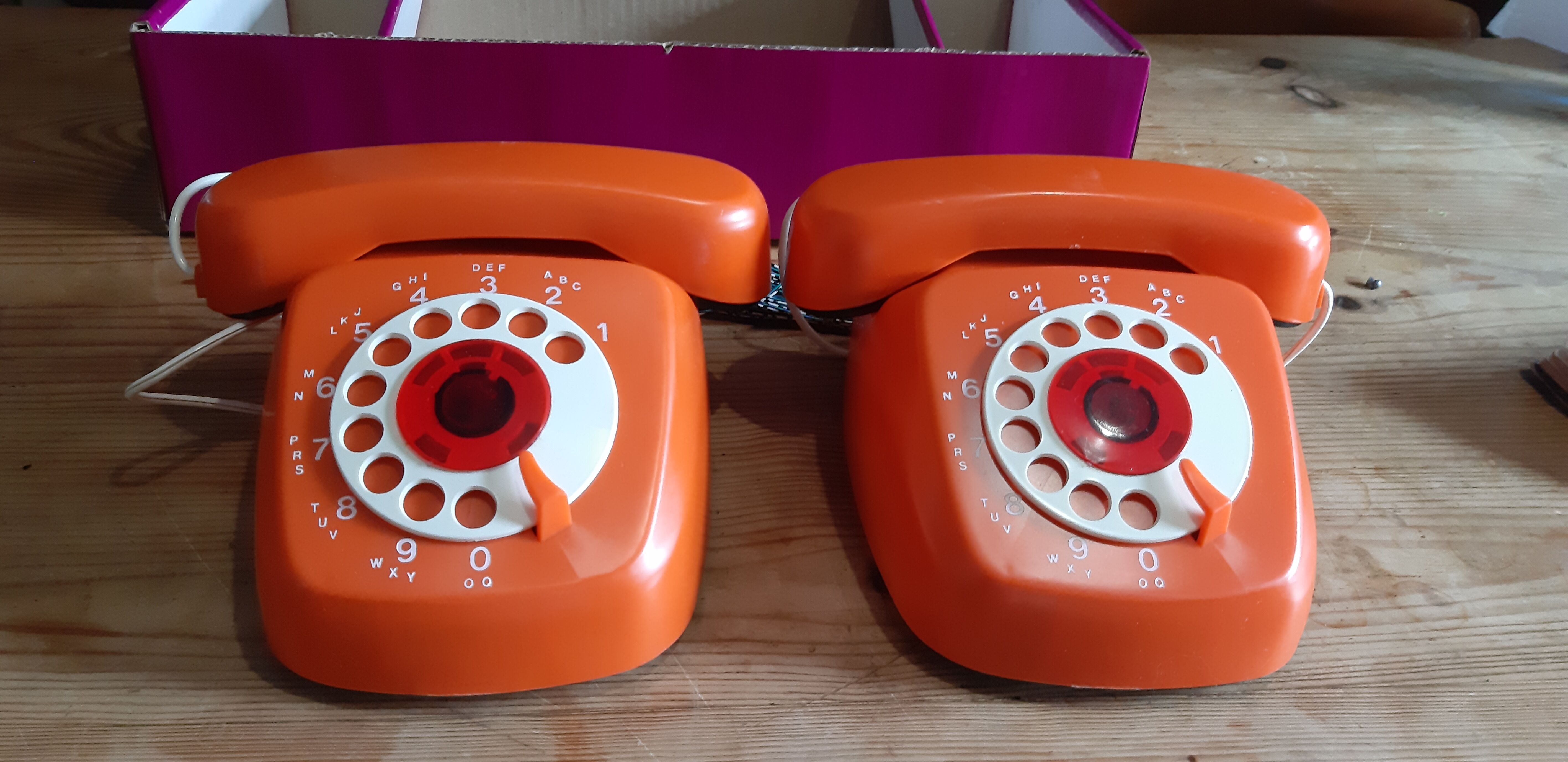 Pair of Vintage Phones , Children's Toy