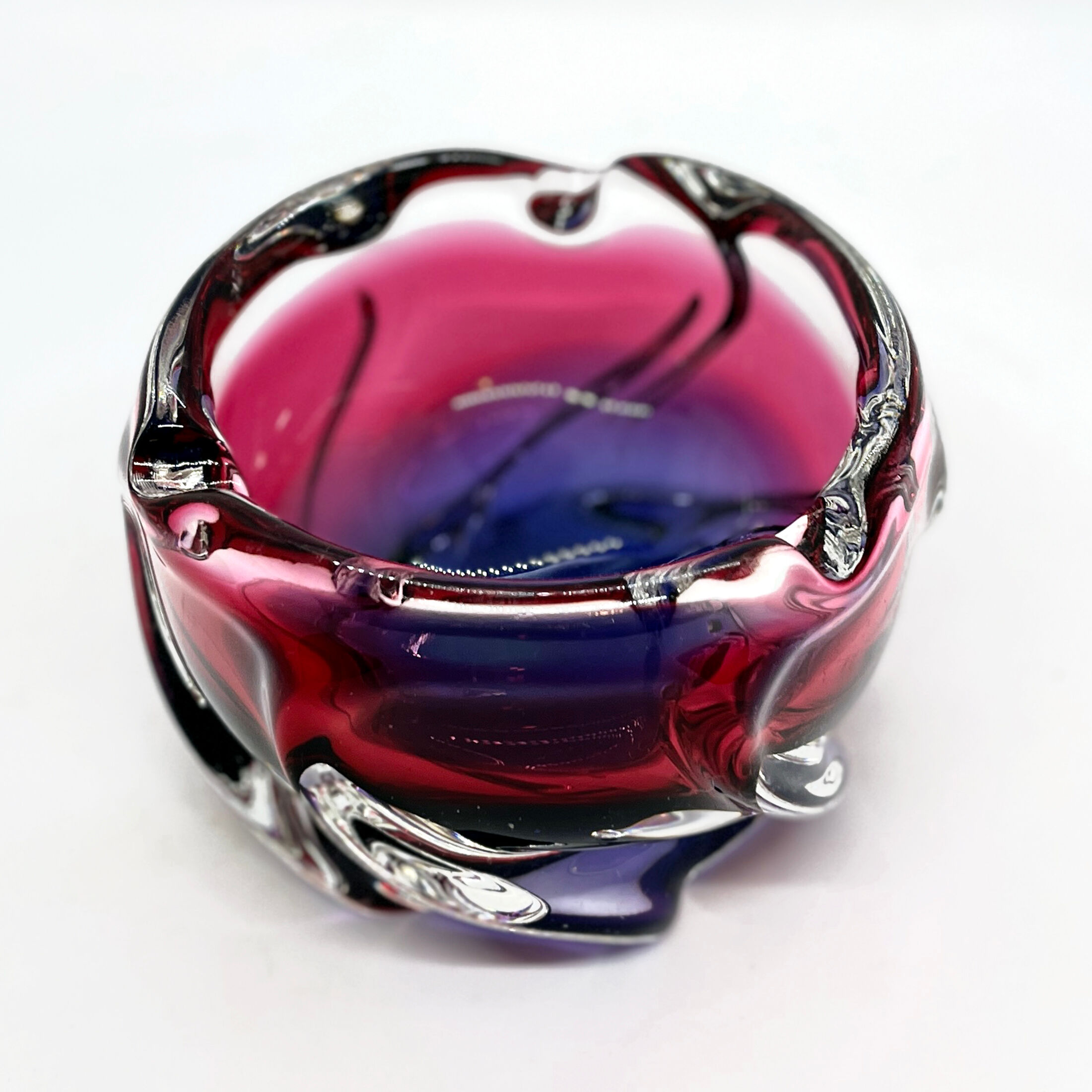 Ashtray designed by J. Hospodka Chribska Sklarna,Czechoslovakia, 1960s