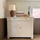 Buffet haut en bois peint - greige