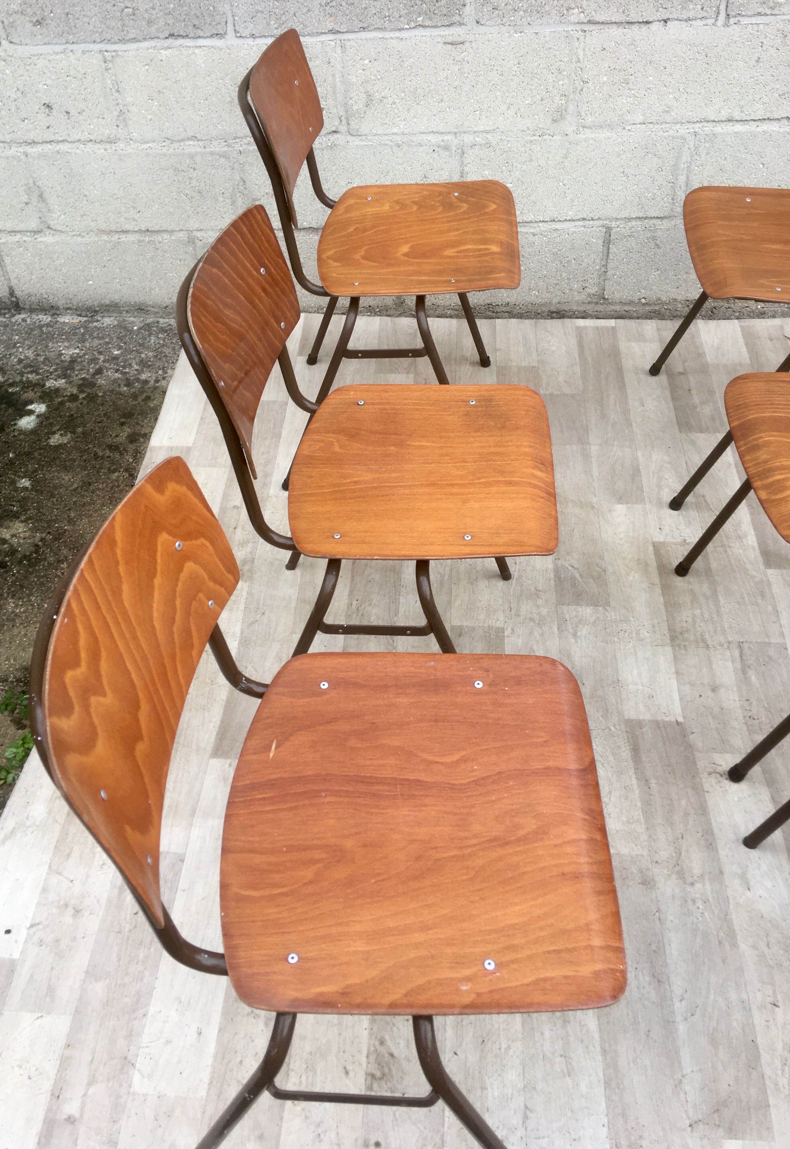 Set of 6 vintage Dutch Marko chairs