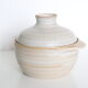 Saladier, or soup pot, ceramic, Niderviller stone pattern