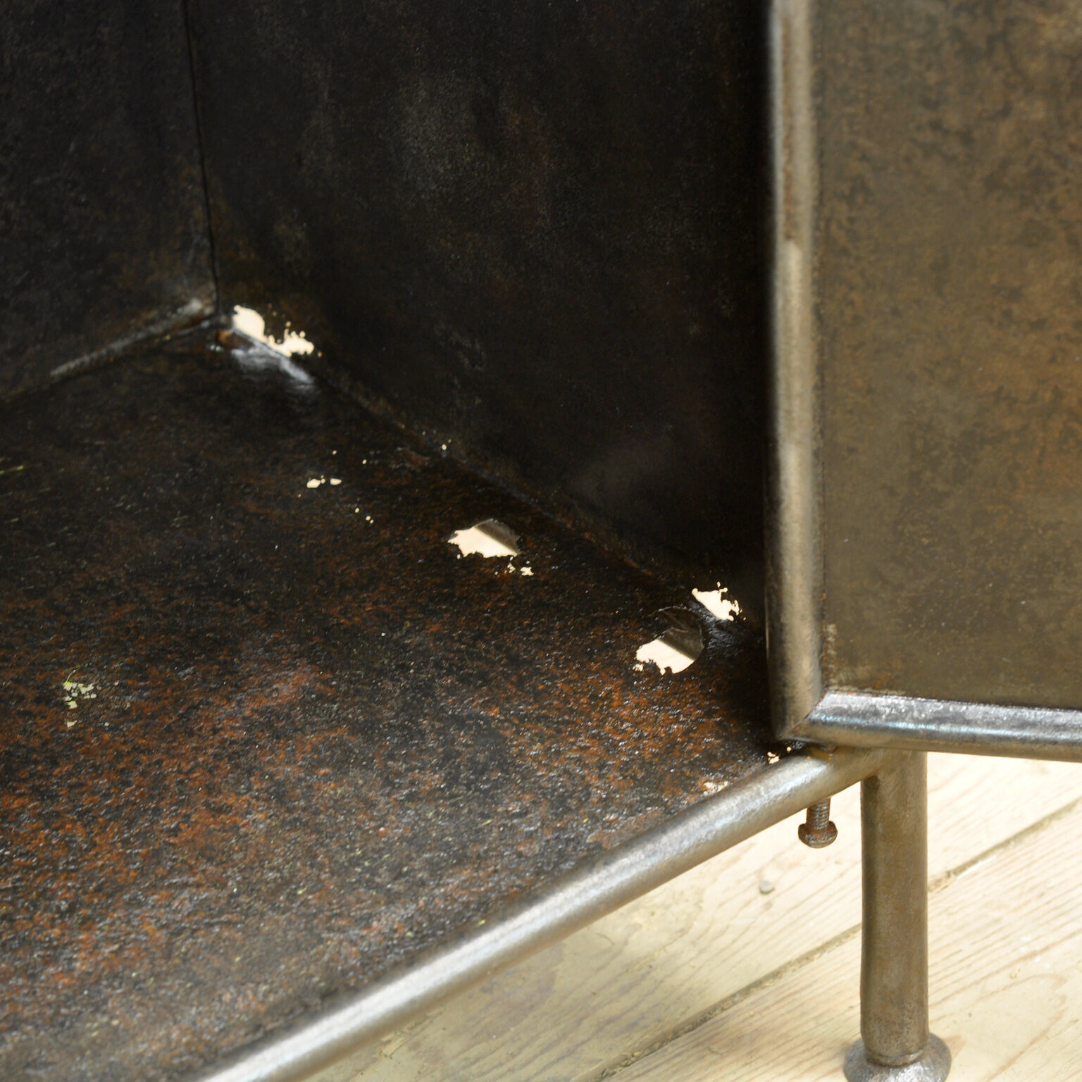 Set of Iron Nightstands, circa 1910