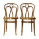 2 engelstuhl bistro chairs from Kohn n°36 around 1900 canned