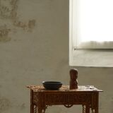 Console / Carved Side Table in Chippendale Style from the 20th Century with Storage