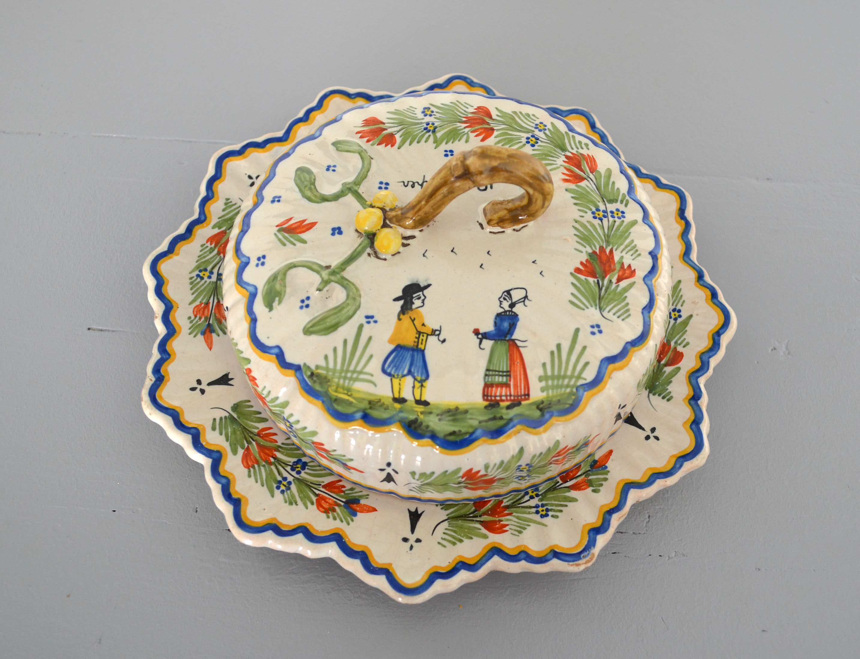 Butter maker Quimper Henriot