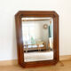 Miroir octogonal en bois