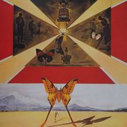 Salvador Dali: Roussillon, SNCF (Butterfly Suite small model), signed original lithograph.