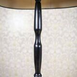 Early 20th Century Floor Lamp with Floral Fabric Shade, 1950s