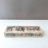 6 colourful vintage glasses, shot glasses Glashütte, 70's