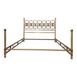 Lit années 60/70 design Luciano Frigerio en laiton doré