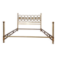 60s/70s bed design Luciano Frigerio in gilded brass