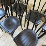 Lot 11 black Baumann bistro chairs
