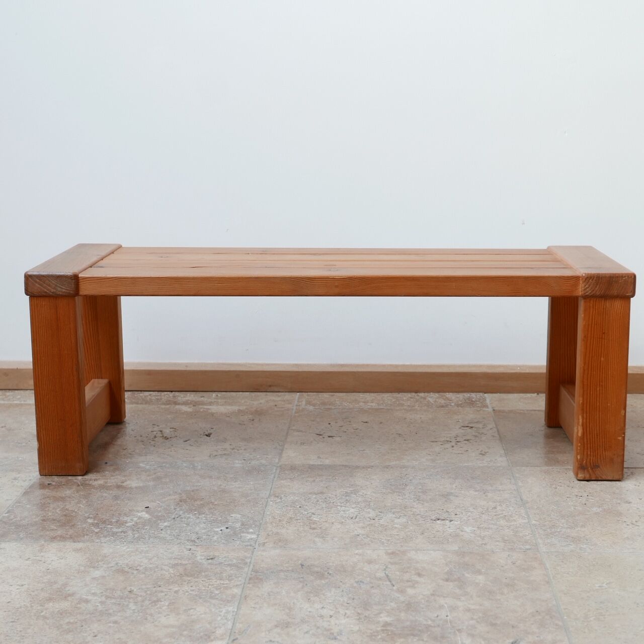 Swedish pine mid-century bench