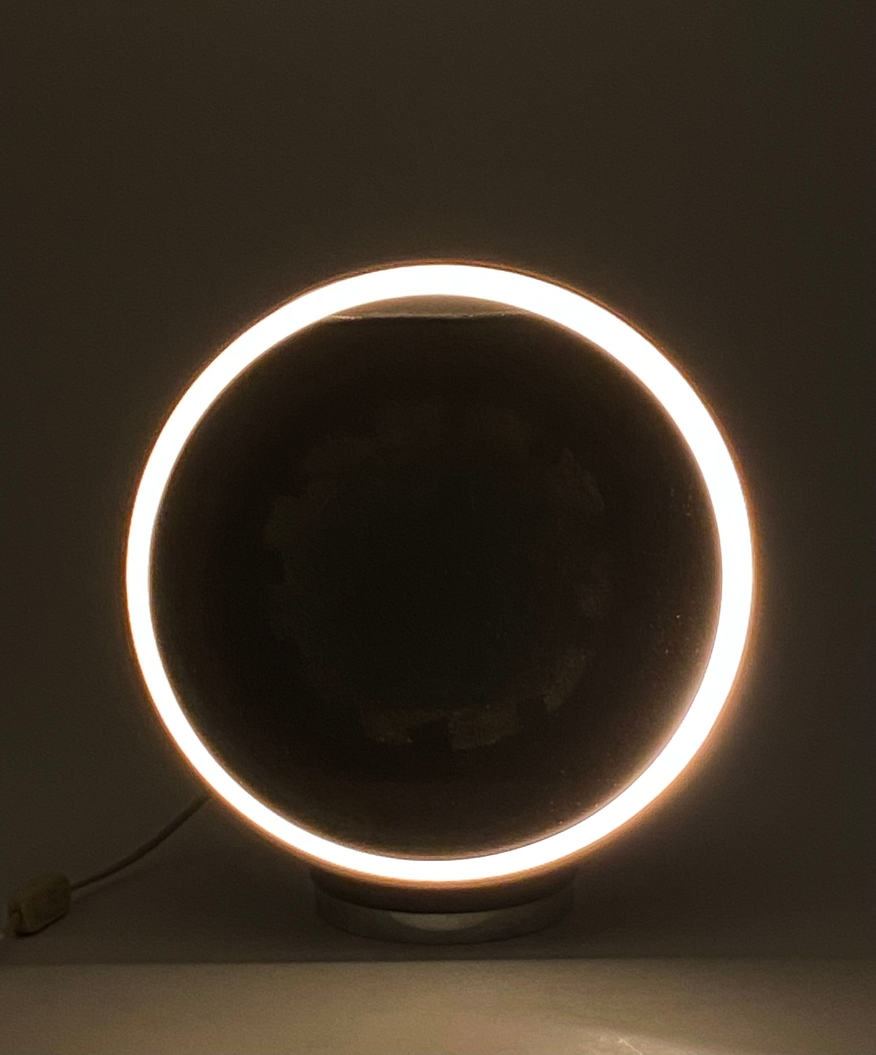 Mirror spherical table Lamp Italy 1970s