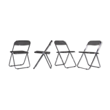 Plia folding chairs designed by Giancarlo Piretti, set of 4
