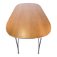Conference table - Model Superellipse - oak surface with aluminum edge - Bruno Mathsson and Piet Hein