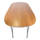 Conference table - Model Superellipse - oak surface with aluminum edge - Bruno Mathsson and Piet Hein