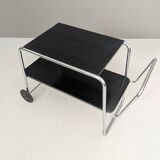 Bauhaus Tubular Steel Serving Cart by Robert Slezák, 1930s
