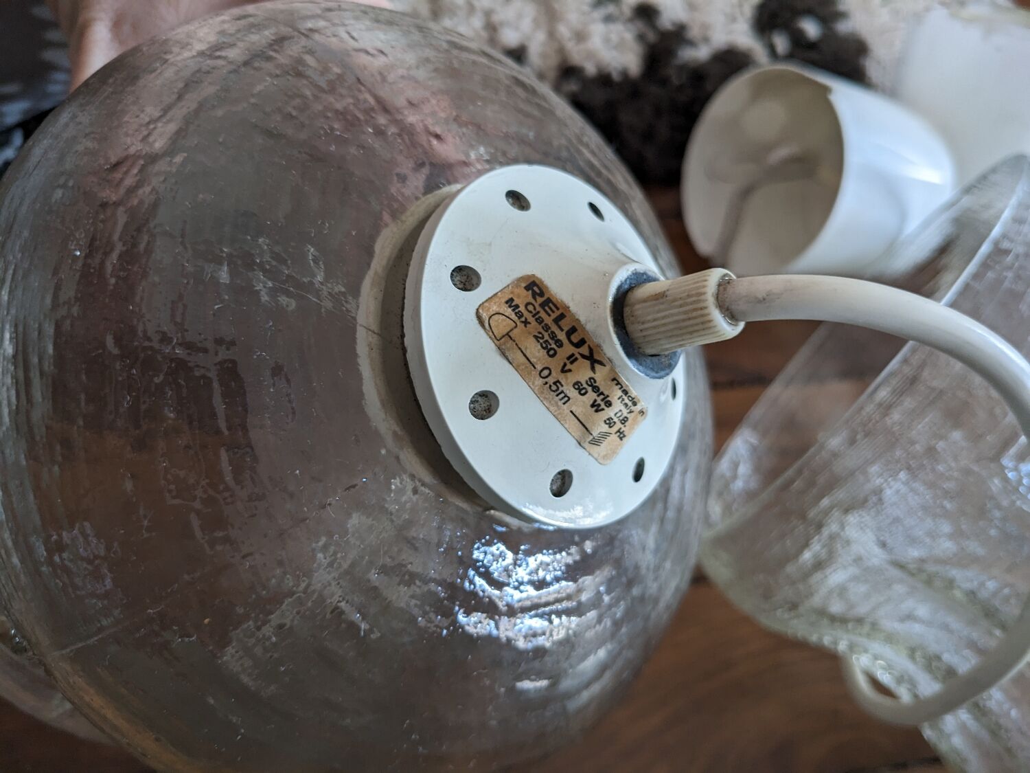 Vintage pendant lamp designate Italian Relux