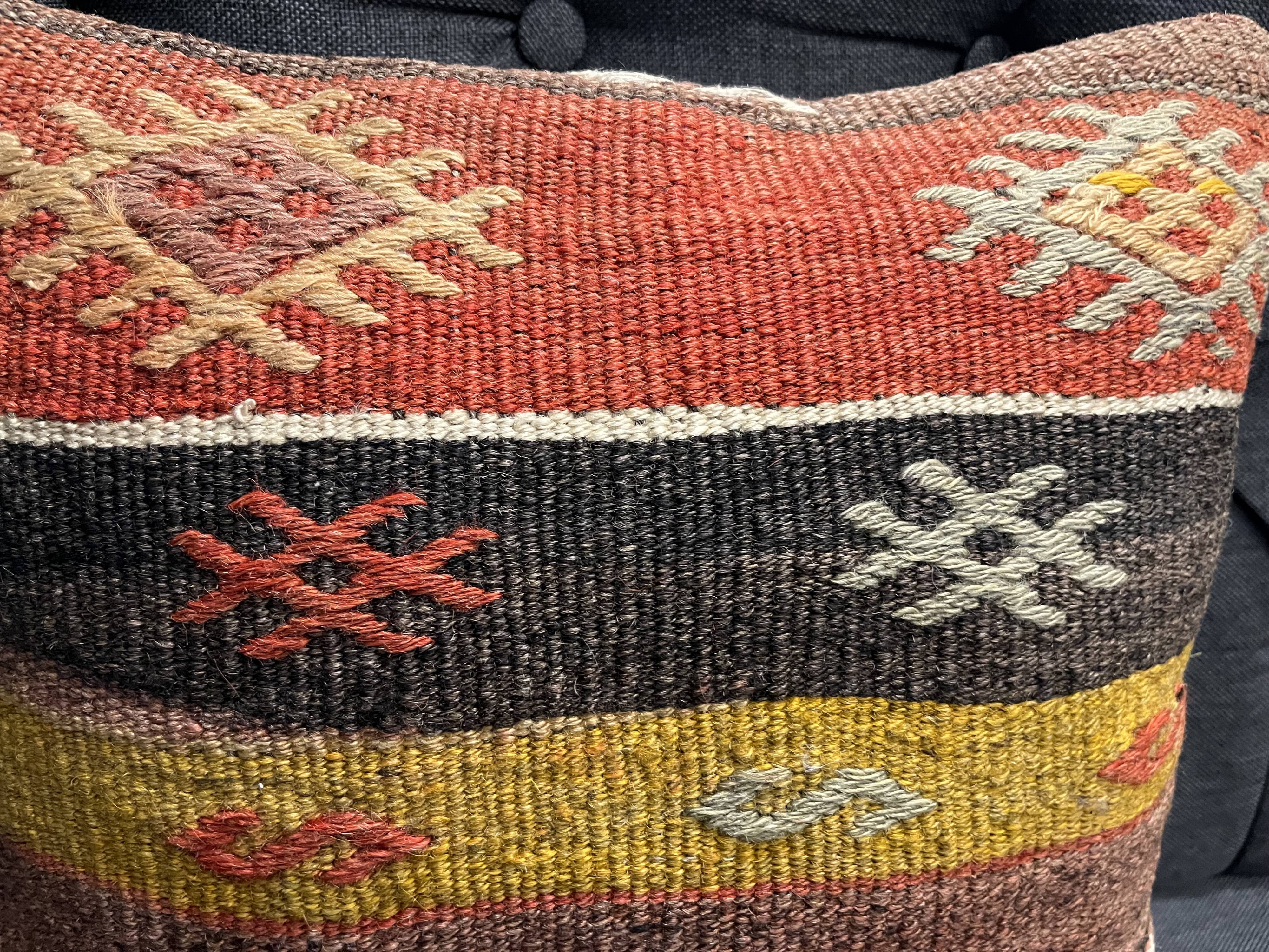 Coussin Kilim fait main