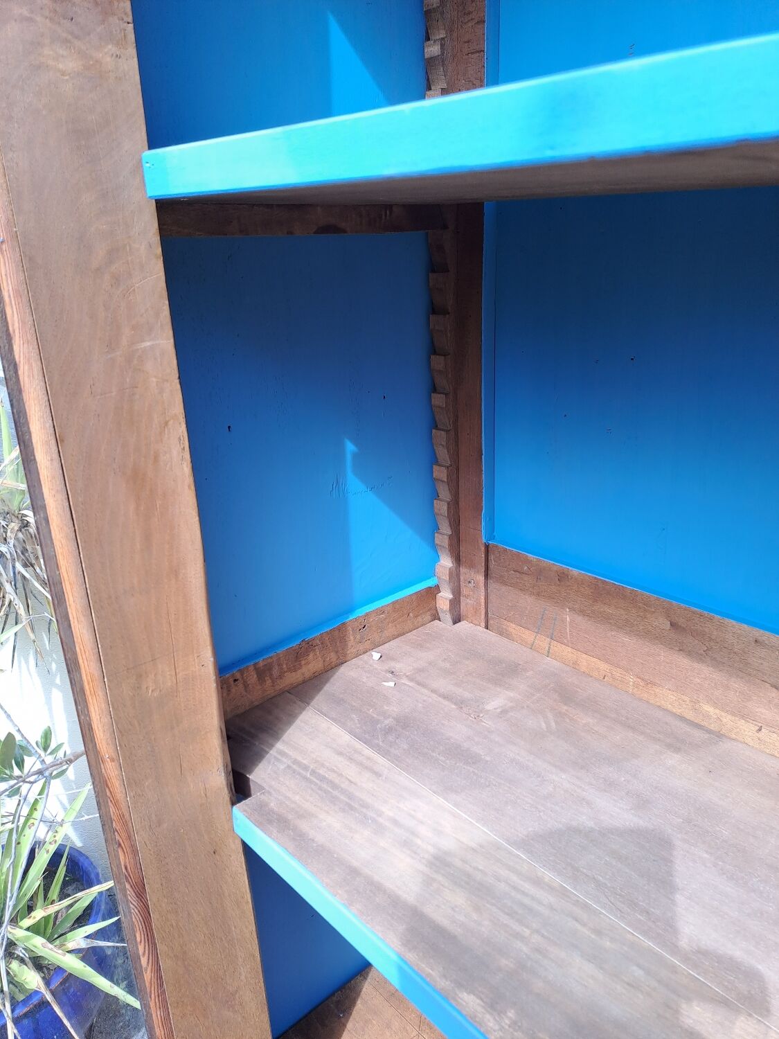 Louis Philippe blond walnut bookcase