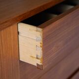 Teak sideboard with sliding door