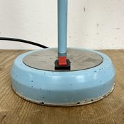 Blue Industrial Gooseneck Table Lamp, 1960s