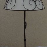 Lamp base and its wrought iron shade
