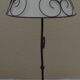 Lamp base and its wrought iron shade