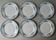 6 large ironstone plates, Badonviller France, D 24 cm