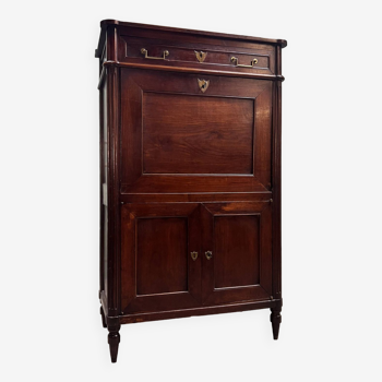 Mahogany Secretary Louis XVI XIII Eme Century