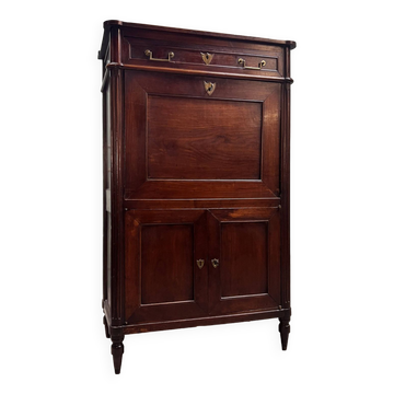 Mahogany Secretary Louis XVI XIII Eme Century