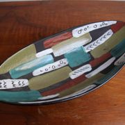 Grande coupe centre de table West Germany céramique 1960 Mid Century 43cm