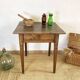 Square farmhouse table in solid oak