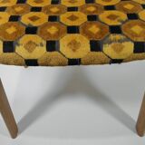 CHAISE BOIS et TISSU années 70