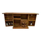 Foldable solid tech bar cabinet