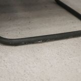 Pair of Prisunic edition armchairs, tubular steel and foam cushions, France, 1973