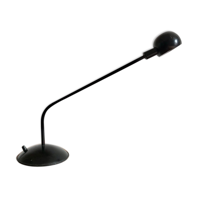 Lampe de bureau potence vintage en métal noir