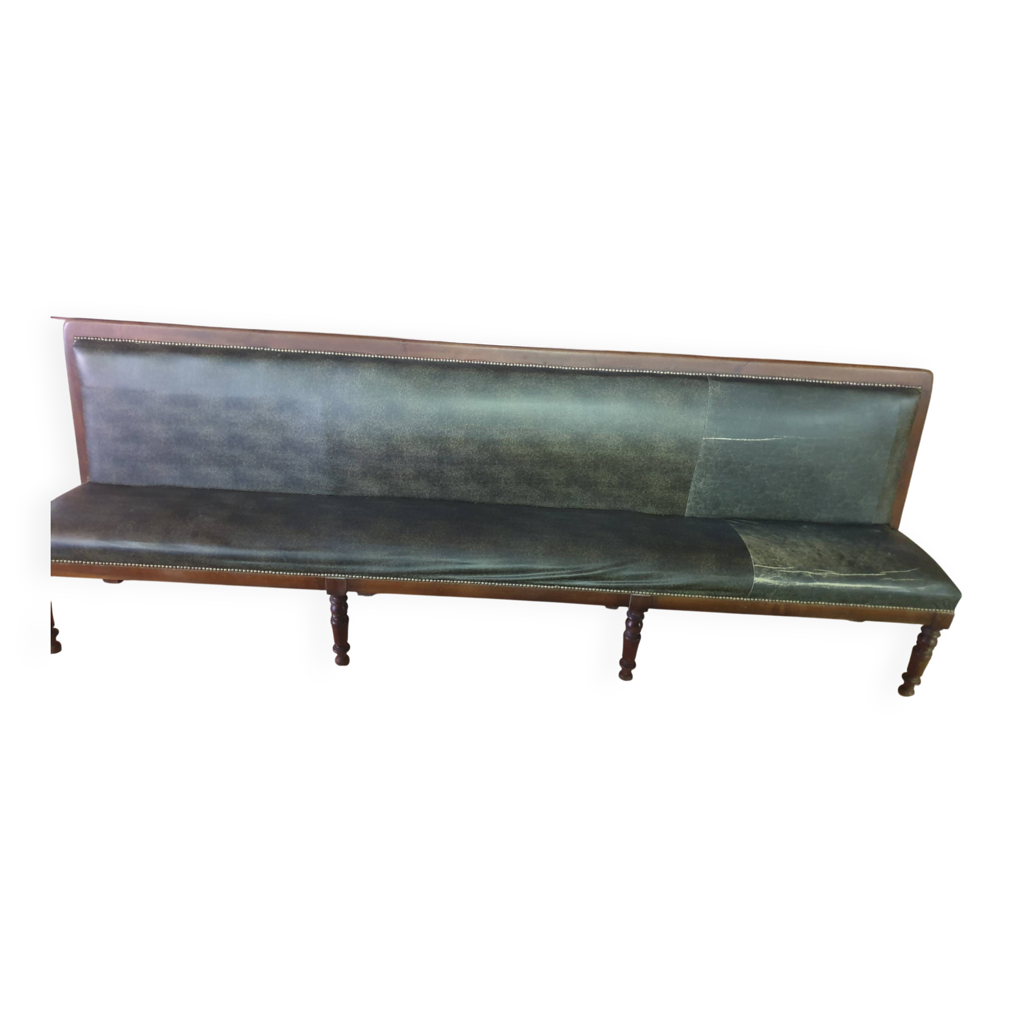 Elegant Pair of Long Café Benches - Early 20th Century