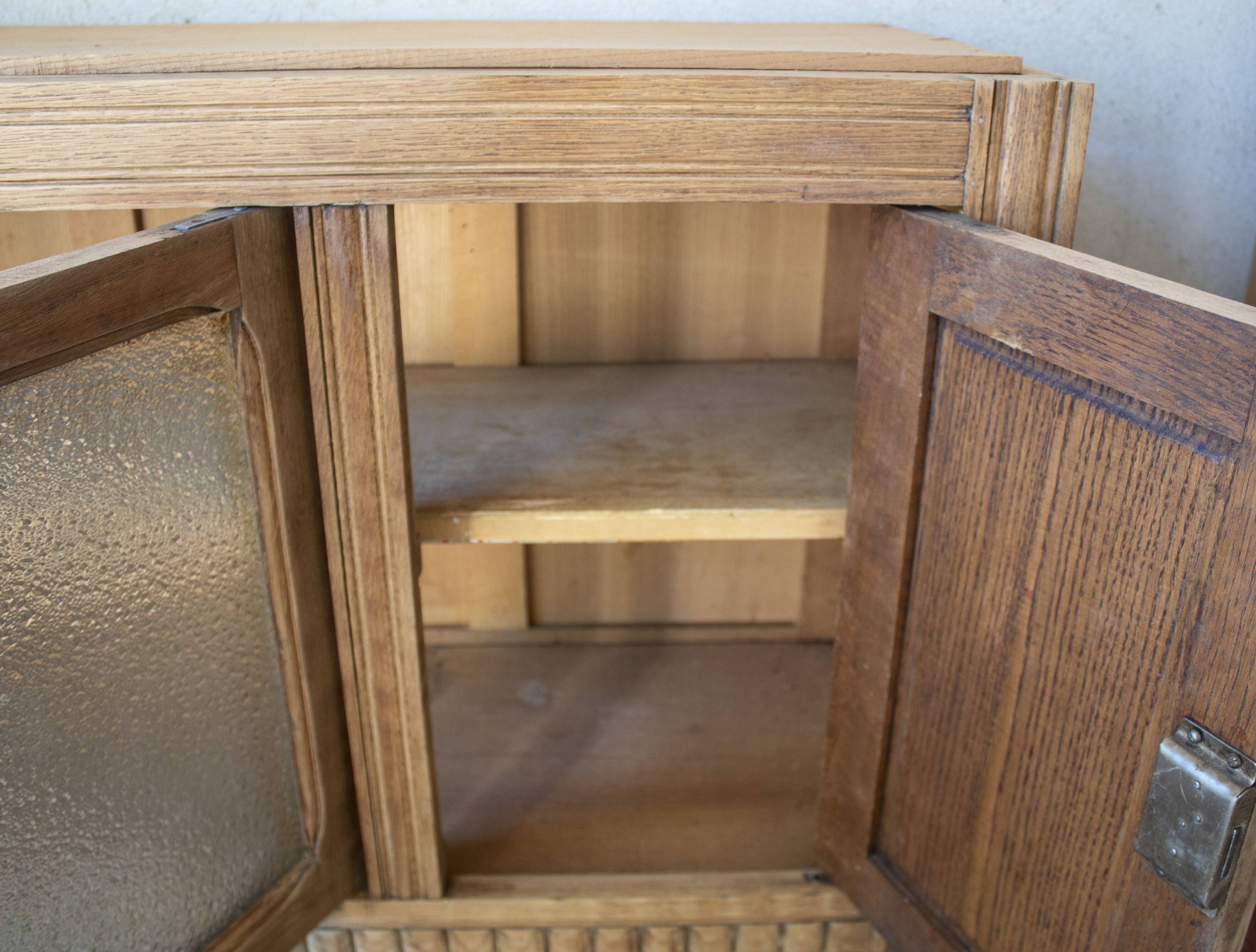 buffet sideboard solid oak Art Deco
