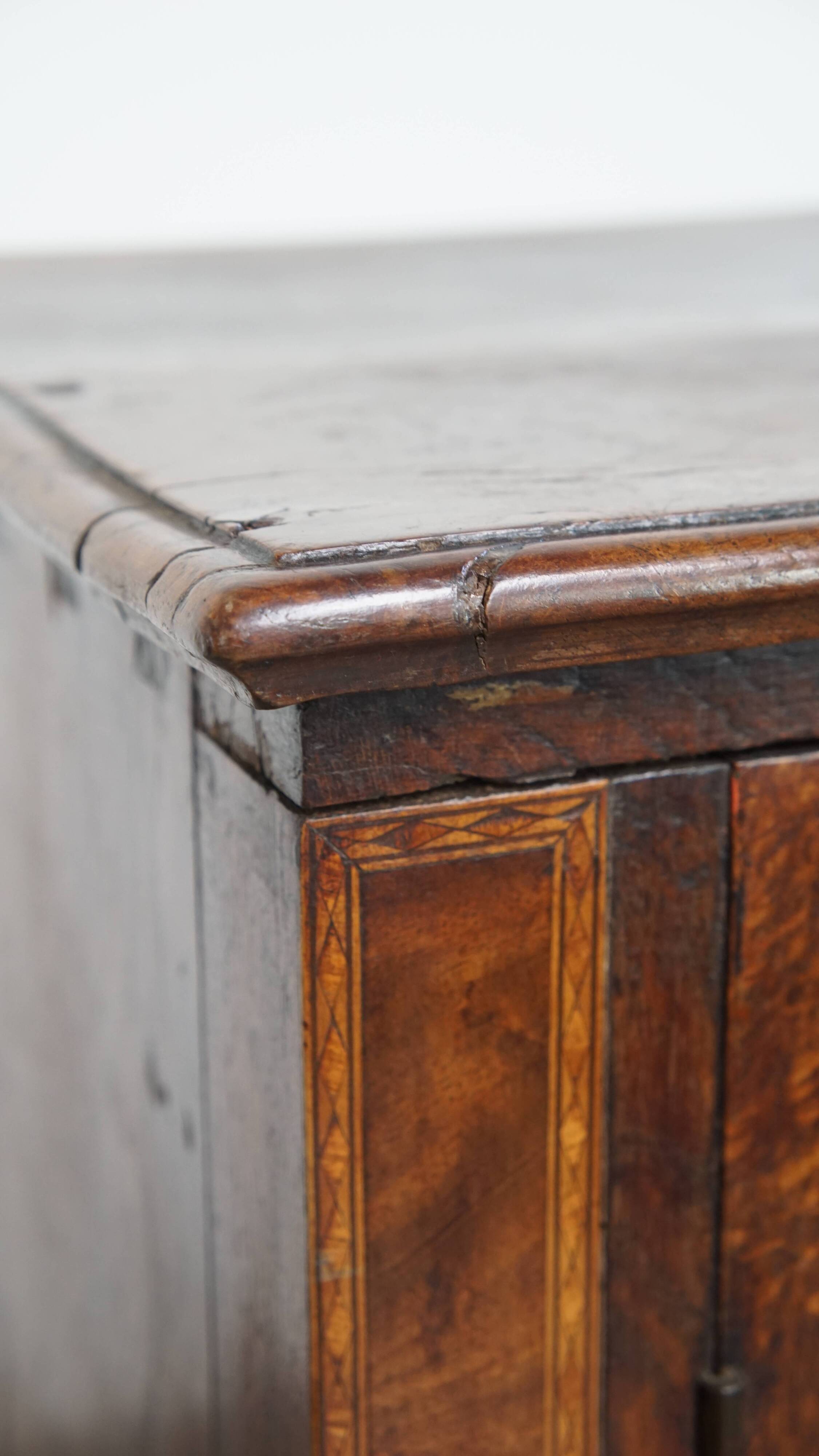 18th-Century Antique English 2-Door Cabinet