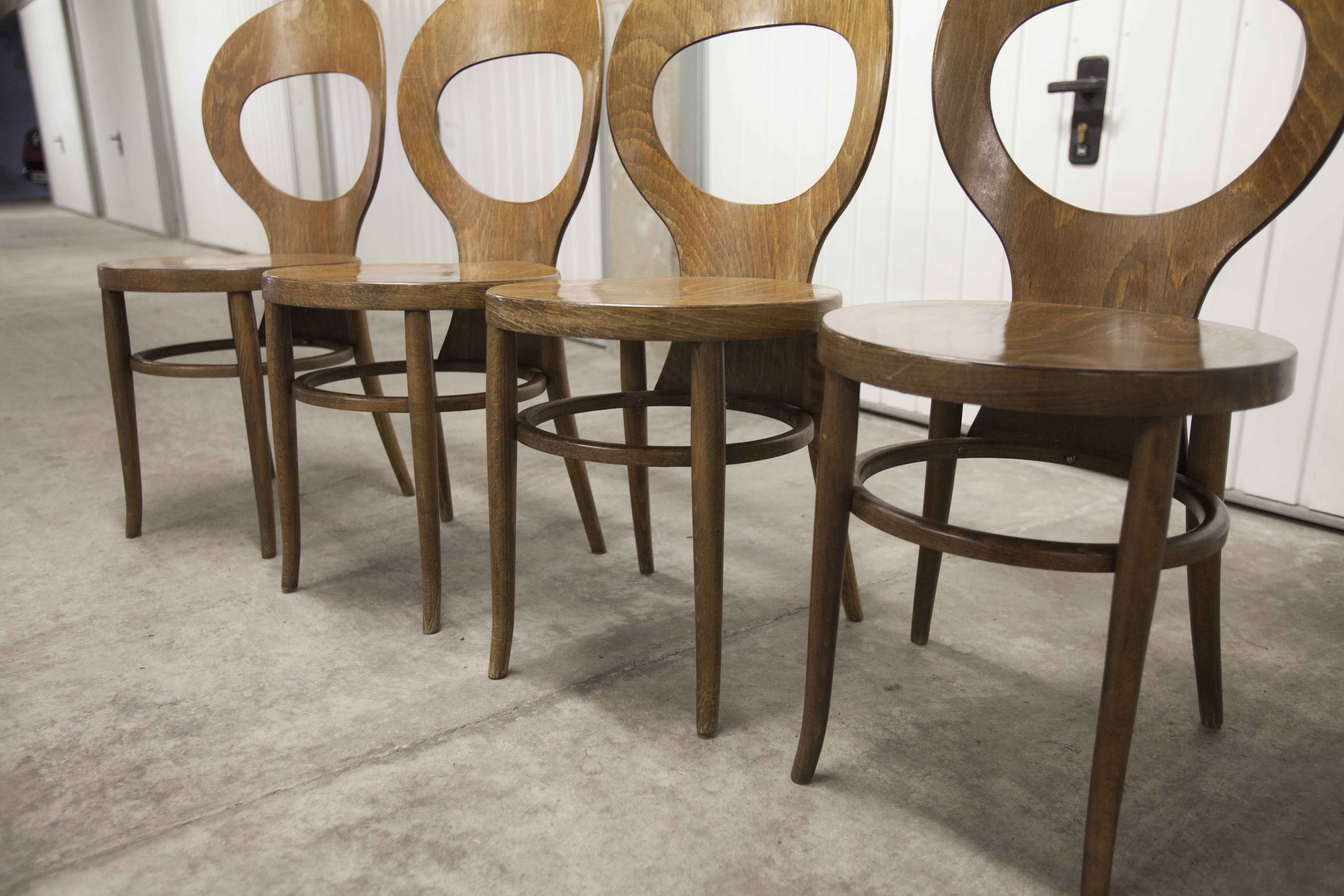 Set of 4 baumann chairs model Seagull 1970