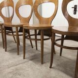 Set of 4 baumann chairs model Seagull 1970