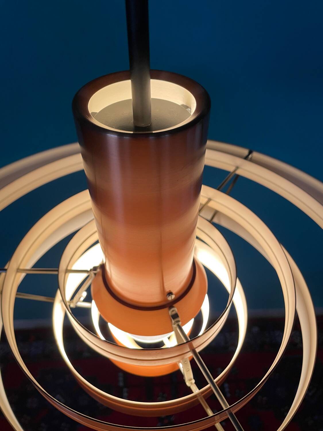 Vintage 1960s Fibonacci pendant in copper by Sofus Frandsen for Fog and Mørup