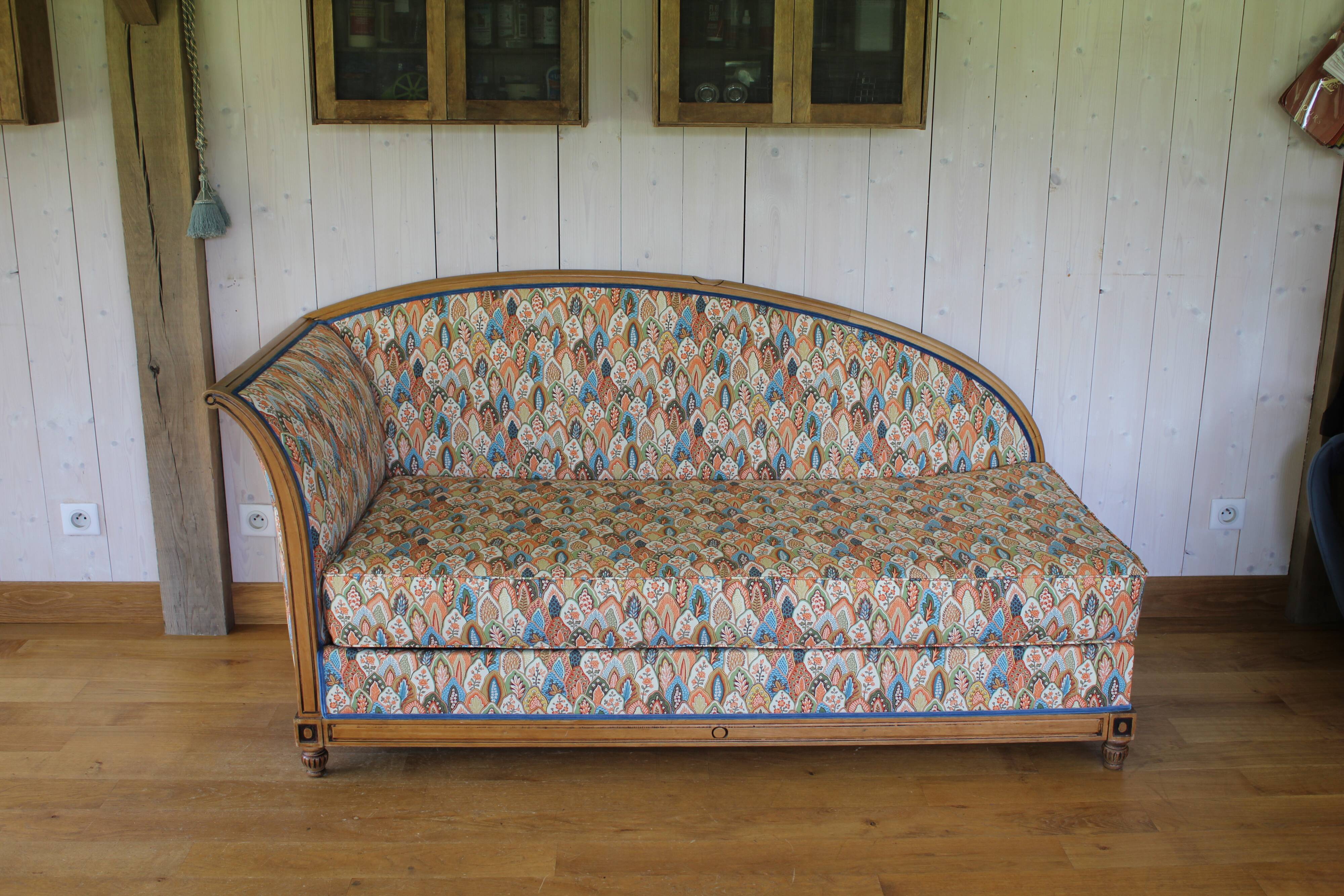 Art Nouveau/Art Deco chaise longue - sofa bed