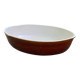 Oval stoneware salad bowl 2 litres