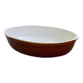Oval stoneware salad bowl 2 litres